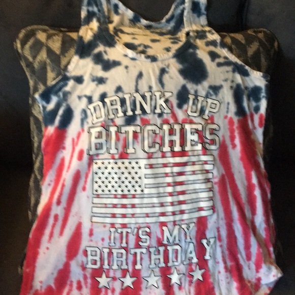 Spencer's Tops - SPENCERS TIE DYE TANK SIZE MEDIUM